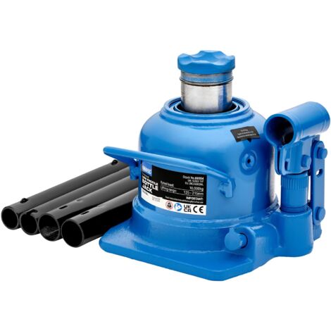 Draper 10 Tonne Low Profile Bottle Jack – Heavy-Duty Hydraulic Lifting Tool for Automotive and Industrial Use (1/2)