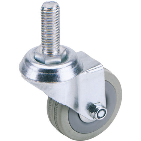 Draper 100mm Dia. Swivel Bolt Fixing Rubber Castor - S.W.L 80Kg (65480) (1/5)