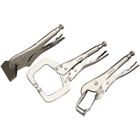 Draper Self Grip Metal Work Clamp Set (3 Pieces) – Model 33836 for Welding and Metalworking Tasks (1/5)