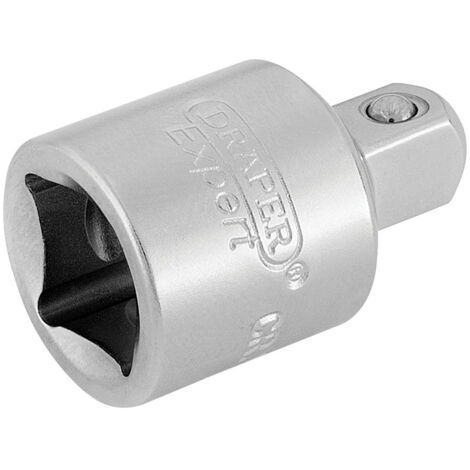 Draper 3/8" Drive to 1/4" Drive Socket Converter Set in Polished Chrome, Model 16803 (1/5)