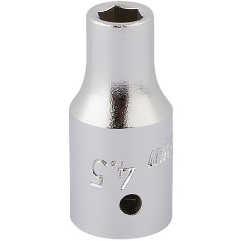 Draper 4.5mm 1/4-Inch Drive Hexagon Socket (Model 11092) - Metric Square Drive Elora Hex Socket (1/5)