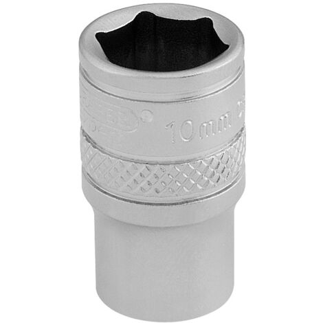 Draper 10mm 6-Point Socket (1/4" Drive, Micro Satin Chrome Finish) for Metric Fasteners - Model 16514