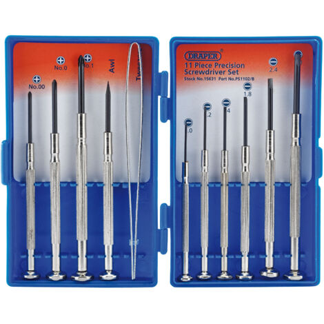 Draper 15631 Precision Screwdriver Set – 11-Piece Jewellers' Screwdriver Kit for Fine Craftsmanship (1/5)