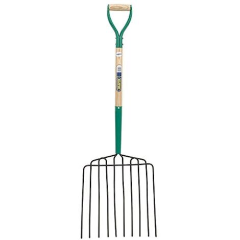 Draper 10-Prong Potato Fork with Wooden Shaft and MYD Handle (Model 34227) (1/4)