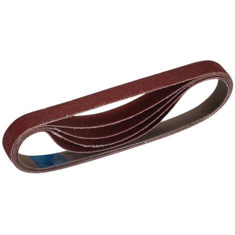 Draper Detail Sanding Sheet 40G/120 Grit Cloth Sanding Belt, 10 x 330mm, Pack of 5 (1/2)