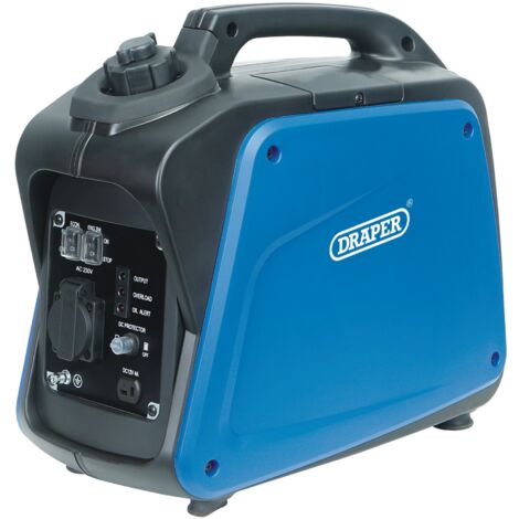 Draper 1000W Portable Petrol Inverter Generator (1100W Max, 230V, 3.0L Fuel Tank) Model 95196