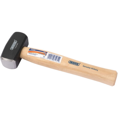 Draper 1kg (2.2lb) Hickory Shaft Club Hammer – Heavy-Duty Hitting Tool for Construction and Demolition (1/5)