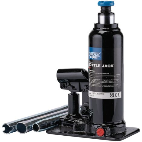 Draper Expert 5 Tonne Hydraulic Bottle Jack with 198-390mm Lifting Range (Model 99767) (1/5)