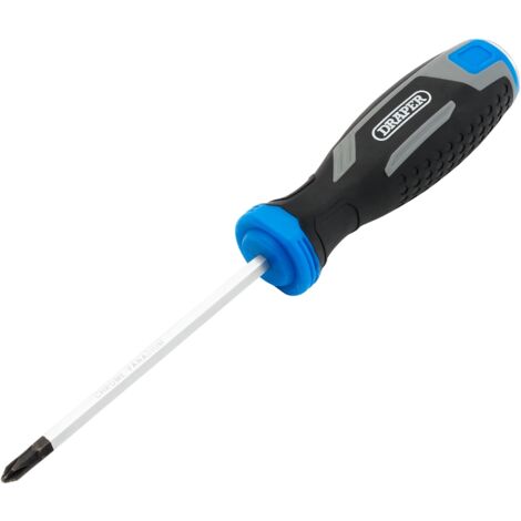 Draper PH1X100MM Philips Pound Thru Soft Grip Screwdriver (Phillips 1, 100mm) (1/2)
