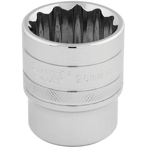 Draper HI-TORQ 1/2" Drive 28mm 12-Point Chrome Socket - Standard Length (Model 33518)