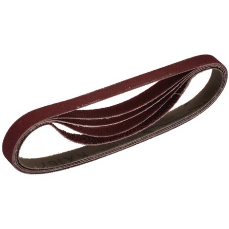 Draper 08693 Cloth Sanding Belt Pack of 5 – 13 x 457mm Assorted Grit for Detail Sanding and Finishing (1/2)
