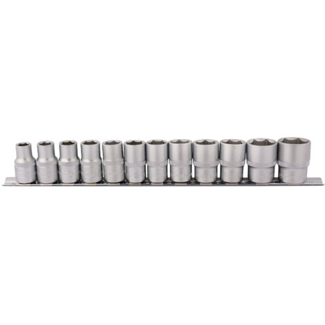 Draper 12-Piece 1/2" Square Drive Socket Set on Metal Rail (Model 16402) (1/5)