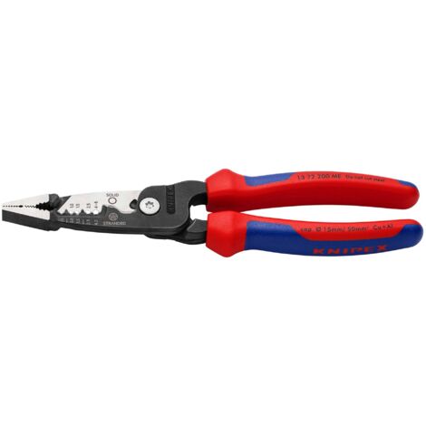 Draper KNIPEX 13191 Wire Stripper - Metric Version, 200mm, Multi-Component Black Atramentized Handles