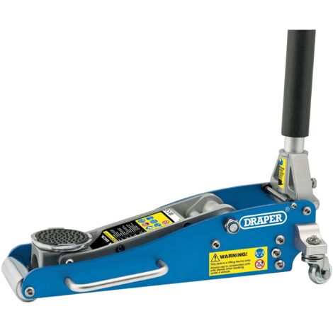 Draper Aluminium Low Profile Trolley Jack – 1.25 Tonne Capacity for Easy Vehicle Lifting (1/5)