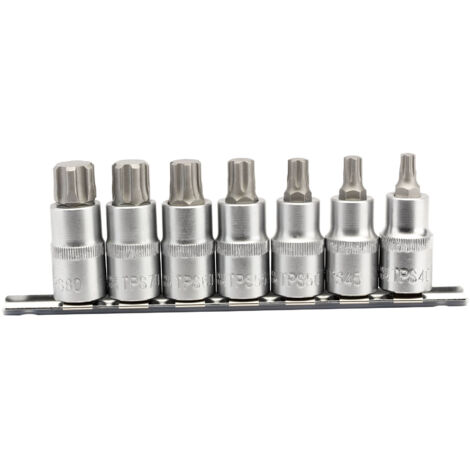 Draper TX-STAR Plus 7-Piece 1/2" Square Drive Socket Bit Set (55mm) for Heavy-Duty Fastening (1/5)