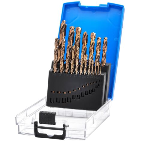 Draper Expert Cobalt Drill Bit Set (19 Pieces, HSSE M35, Model 08964) (1/2)