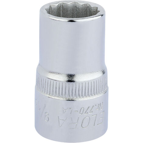 Draper 9/16" AF Bi-Hexagon Socket for 1/2" Drive - High-Quality 1/2" Square Drive Bi-Hexagon Socket (Model 24369) (1/5)