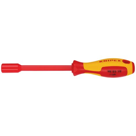 Draper 10mm VDE Insulated Nut Driver (Model 18740) for Safe and Precise Electrical Work (1/2)