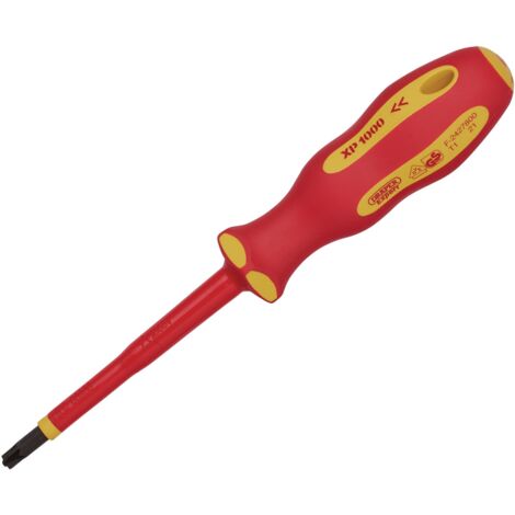 Draper XP1000 PZ/SL2X100MM VDE Certified Precision Screwdriver Set (Model 64495) (1/2)