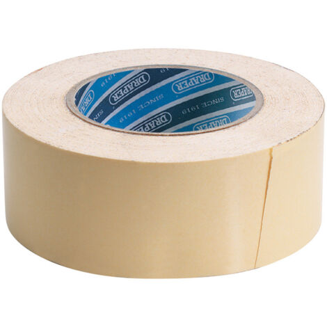 Draper Heavy Duty Double-Sided Tape Roll, 50M x 50mm, Model 65392 (1/5)