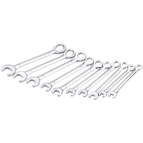 Draper 10-Piece Metric Midget Combination Spanner Set with 15° Offset Jaw (Model 19756) (1/5)