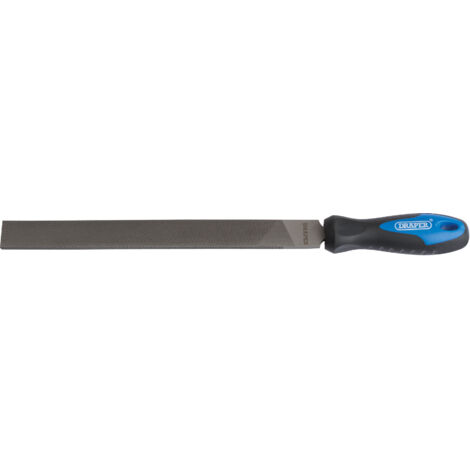 Draper 250mm Soft Grip Hand File with Handle – Engineer's Files and Rasps for Precision Metalworking (1/5)