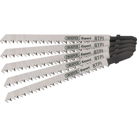 Draper DT301CD 115mm Jigsaw Blade Set – 5 Pieces for Precise Cutting and Versatile Use (1/5)