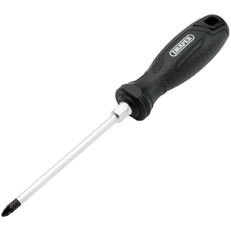 Draper 13516 Pozi Hard Grip Screwdriver, PZ2 x 125mm (1/2)