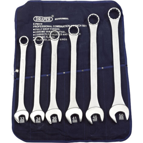 Draper Heavy Duty Metric Long Pattern Combination Spanner Set (6 Pieces) – Model 31167 (1/5)