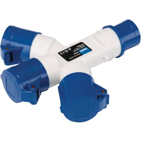 Draper 230V 3-Way Power Splitter, 16A, Model 03720 (1/5)