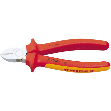 Draper Knipex 70 06 160 SBE 160mm Fully Insulated Diagonal Side Cutter for Electrical and Precision Cutting Tasks (1/5)