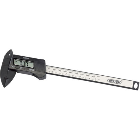 Draper 150mm (6") Carbon Fibre Digital Caliper Gauge Model 24816 for Precise Measurement (1/5)