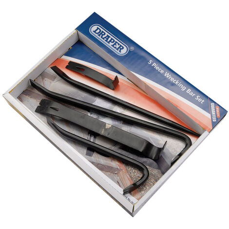 Draper Wrecking Bar 5pc Pry Bar Crowbar Gorilla Crow Bar Set Kit 26123 (1/5)