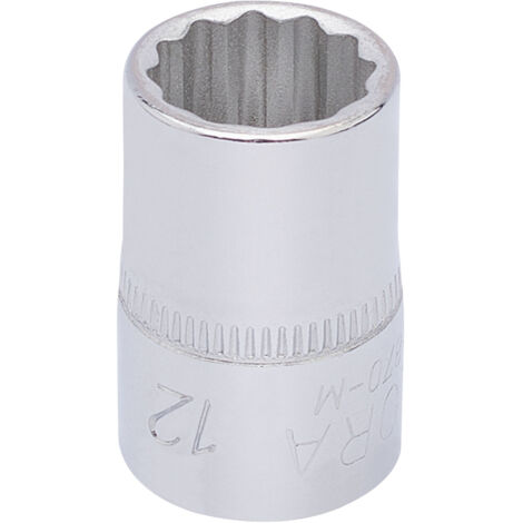 12mm 3/8-Inch Square Drive Bi-Hexagon Socket (Model 25888) for Automotive and Mechanical Use (1/5)