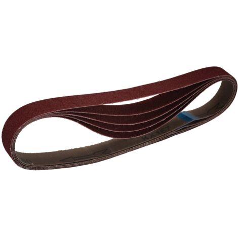 Draper Detail Sanding Sheets 240G/80 Grit, 25 x 762mm Cloth Sanding Belts (Pack of 5) (1/2)