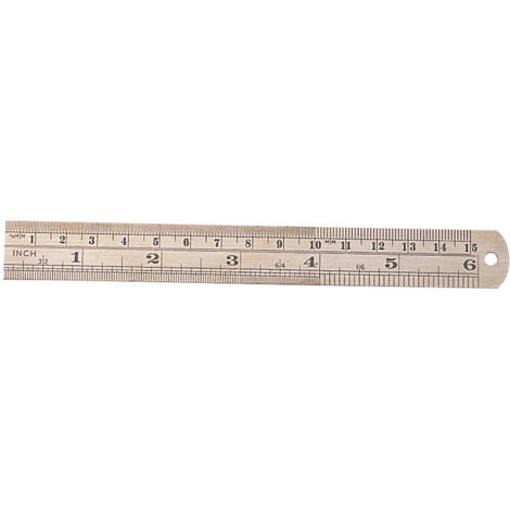 Draper 150mm (6-inch) Steel Rule with 6x19mm Wide Blade - Model 59633 (1/5)