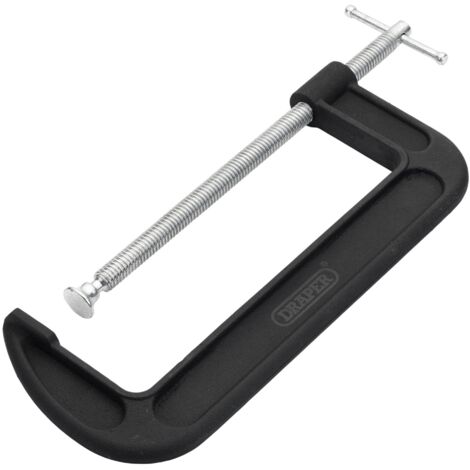 Heavy Duty G-Clamp 250mm by Draper - Professional Grade Heavy Duty Clamp for Woodworking and Metalworking Applications