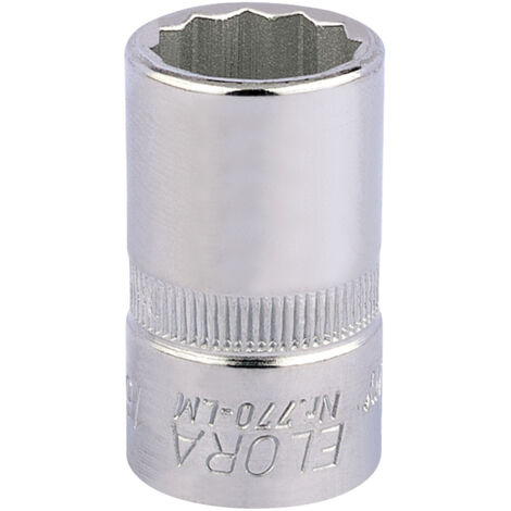16mm 1/2-Inch Drive Bi-Hexagon Socket for Square Drive Tools (Model 24616) (1/5)