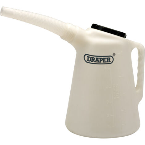 Draper 43965 5-Liter Transparent Measuring Jug with Accurate Markings for Kitchen and Laboratory Use