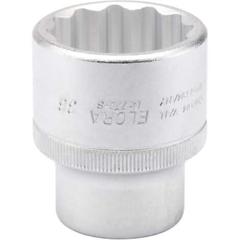 Draper – 36mm bi-hex socket for 3/4-inch drive – Chrome vanadium steel – Chamfered end for secure nut engagement – Compatible with bi-hexagon nuts (1/5)