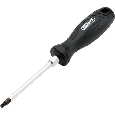 Draper T25HX 100mm Tamper-Resistant TX Hard Grip Screwdriver - Heavy-Duty, Precision, and Durable Tool for Security and Professional Use (1/2)