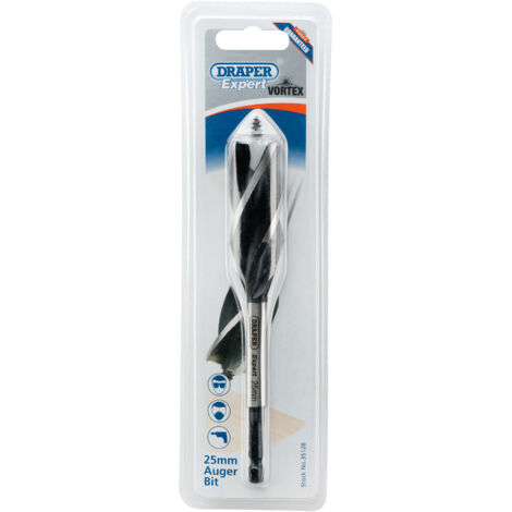 Draper 4-Fluted Auger Bit Set, 25mm Diameter x 165mm Length (Model 35128) (1/5)