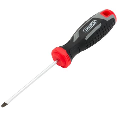 Draper SL3X75MM Slotted Soft Grip Screwdriver – Precision Flat-Head Screwdriver for Professional and DIY Use (1/2)