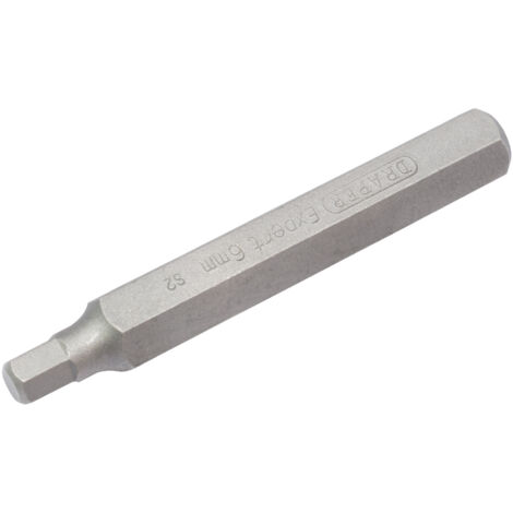 Draper Expert 33334 6mm x 75mm Hexagonal Insert Bit with 10mm Drive for Mechanic's Bit Sets