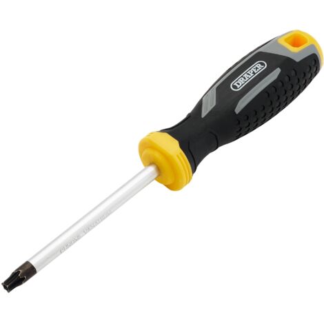 Draper T40HX 100mm Tamper-Resistant TX Soft Grip Screwdriver - Heavy-Duty, Precision, and Ergonomic Design (1/2)