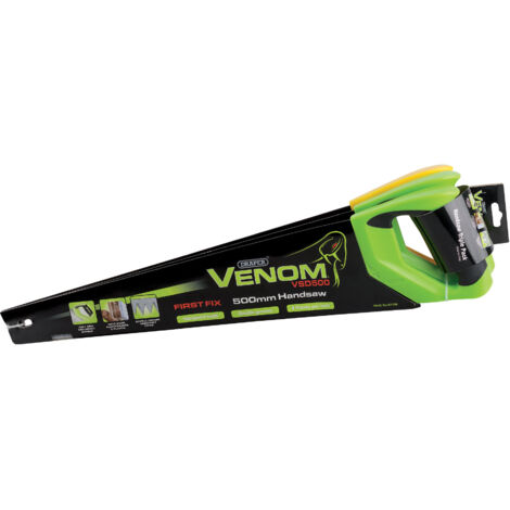 Draper Venom® Double Ground 500mm (20-inch) Handsaw Set – 3-Piece Professional Cutting Tool Kit (1/5)
