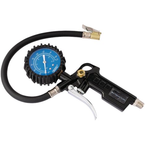 Draper Pistol-Grip Tire Inflator (Model 91273) with Digital Pressure Gauge and Quick-Connect Fittings (1/5)
