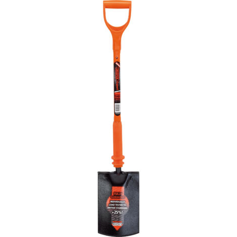 Draper Fully Insulated Digging Spade (Model 17694) – Heavy-Duty, Weather-Resistant Hand Tool for Safe and Efficient Soil Digging