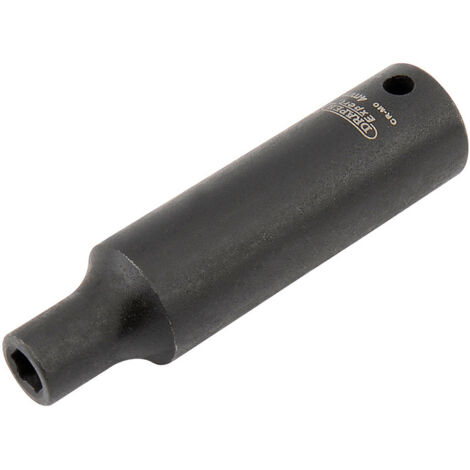 Draper Expert HI-TORQ® 4mm Deep Impact Socket – 1/4" Drive, Metric, Heavy-Duty Deep Socket for High Torque Applications (1/5)
