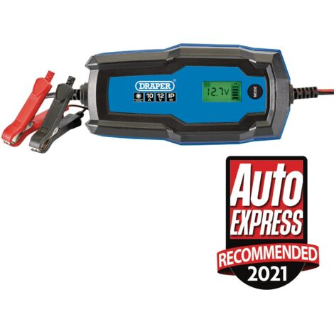 Draper Smart Battery Charger and Battery Maintainer 6/12V Intelligent 10A 53491